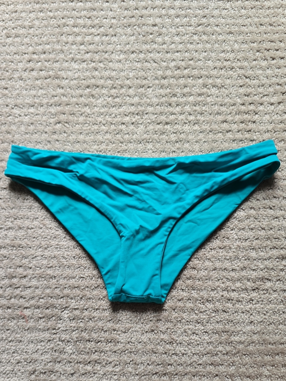 L*Space Women’s Teal Bikini Bottom Medium Mid Rise